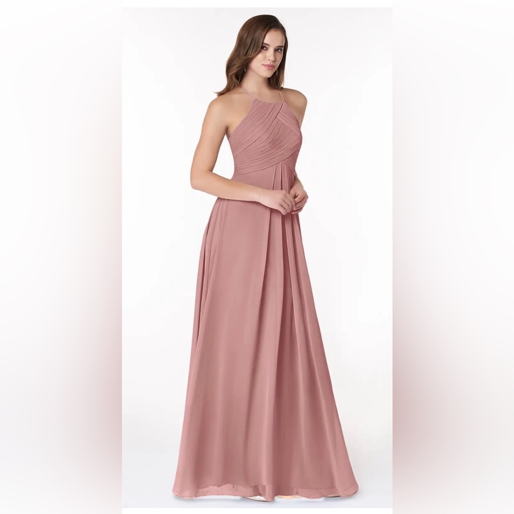 Azazie Ginger Dress is Dusty Rose